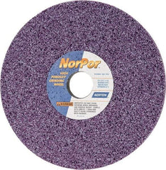 Norton - 8" Diam x 1-1/4" Hole x 1/2" Thick, G Hardness, 46 Grit Surface Grinding Wheel - Ceramic, Type 1, Coarse Grade, 3,600 Max RPM, Vitrified Bond, No Recess - Industrial Tool & Supply