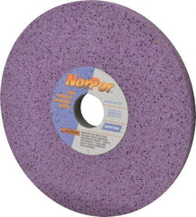 Norton - 8" Diam x 1-1/4" Hole x 1/2" Thick, G Hardness, 60 Grit Surface Grinding Wheel - Ceramic, Type 1, Medium Grade, 3,600 Max RPM, Vitrified Bond, No Recess - Industrial Tool & Supply