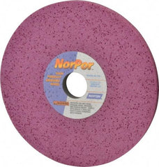 Norton - 8" Diam x 1-1/4" Hole x 1/2" Thick, H Hardness, 60 Grit Surface Grinding Wheel - Aluminum Oxide, Type 1, Medium Grade, 3,600 Max RPM, Vitrified Bond, No Recess - Industrial Tool & Supply