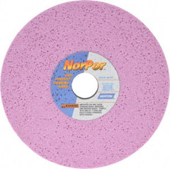 Norton - 8" Diam x 1-1/4" Hole x 1/2" Thick, H Hardness, 46 Grit Surface Grinding Wheel - Aluminum Oxide, Type 1, Coarse Grade, 3,600 Max RPM, Vitrified Bond, No Recess - Industrial Tool & Supply