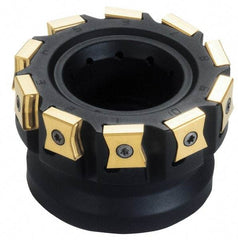 Iscar - 6 Inserts, 3" Cut Diam, 1" Arbor Diam, 0.551" Max Depth of Cut, Indexable Square-Shoulder Face Mill - 0/90° Lead Angle, 2" High, LN.. 1506... Insert Compatibility, Series F90LN - Industrial Tool & Supply