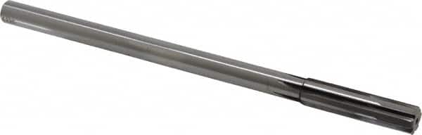 Made in USA - 0.493" Carbide-Tipped 6 Flute Chucking Reamer - Industrial Tool & Supply