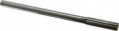 Made in USA - 0.496" Carbide-Tipped 6 Flute Chucking Reamer - Industrial Tool & Supply