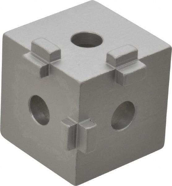 80/20 Inc. - Open Shelving Square Tri-Corner Connector - Aluminum, Use with Series 10 & Bolt Kit 3017 - Industrial Tool & Supply