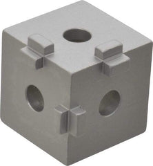 80/20 Inc. - Open Shelving Square Tri-Corner Connector - Aluminum, Use with Series 10 & Bolt Kit 3017 - Industrial Tool & Supply