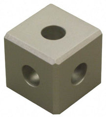 80/20 Inc. - Open Shelving Square Tri-Corner Connector - Aluminum, Use with Series 15 & Bolt Kit 3018 - Industrial Tool & Supply