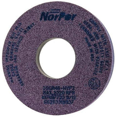Norton - 14" Diam x 5" Hole x 2" Thick, H Hardness, 46 Grit Surface Grinding Wheel - Ceramic, Type 5, Coarse Grade, 2,320 Max RPM, Vitrified Bond, One-Side Recess - Industrial Tool & Supply