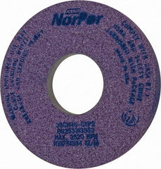 Norton - 14" Diam x 5" Hole x 1-1/2" Thick, G Hardness, 46 Grit Surface Grinding Wheel - Ceramic, Type 5, Coarse Grade, 2,320 Max RPM, Vitrified Bond, One-Side Recess - Industrial Tool & Supply