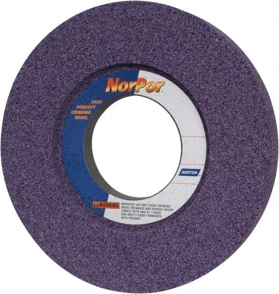 Norton - 14" Diam x 5" Hole x 1-1/2" Thick, H Hardness, 46 Grit Surface Grinding Wheel - Ceramic, Type 5, Coarse Grade, 2,320 Max RPM, Vitrified Bond, One-Side Recess - Industrial Tool & Supply