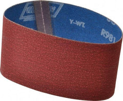 Norton - 3-1/2" Wide x 15-1/2" OAL, 60 Grit, Ceramic Abrasive Belt - Ceramic, Medium, Coated, Y Weighted Cloth Backing, Series R981 - Industrial Tool & Supply