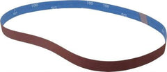 Norton - 1" Wide x 42" OAL, 100 Grit, Ceramic Abrasive Belt - Ceramic, Fine, Coated, Y Weighted Cloth Backing, Series R981 - Industrial Tool & Supply