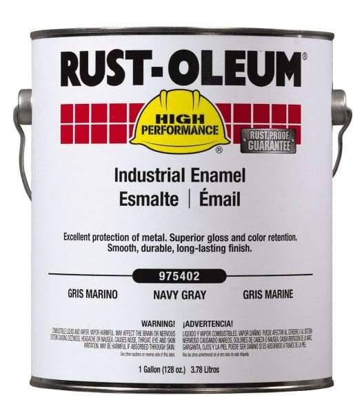 Rust-Oleum - 1 Gal International Orange Gloss Finish Industrial Enamel Paint - 250 to 550 Sq Ft per Gal, Interior/Exterior, <450 gL VOC Compliance - Industrial Tool & Supply