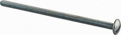 Value Collection - #10-24 UNC, 4" Length Under Head Slotted Drive Machine Screw - Truss Head, Grade 2 Steel, Zinc-Plated Finish, Without Washer - Industrial Tool & Supply
