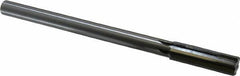 Made in USA - 0.686" Carbide-Tipped 6 Flute Chucking Reamer - Straight Flute, 9/16" Straight Shank, 2-1/4" Flute Length, 9" OAL - Industrial Tool & Supply