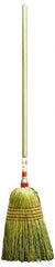 Weiler - 54" OAL Corn Bristle Broom - Wood Handle, 15" Bristle Length - Industrial Tool & Supply