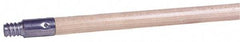 Weiler - 60 x 15/16" Wood Handle for Floor Brushes & Garage Brushes - Threaded Connection, Tan - Industrial Tool & Supply