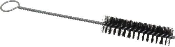 Weiler - 3" Long x 3/4" Diam Nylon Tube Brush - Single Spiral, 8-1/2" OAL, 0.012" Filament Diam, 1/8" Shank Diam - Industrial Tool & Supply
