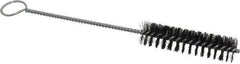 Weiler - 3" Long x 3/4" Diam Nylon Tube Brush - Single Spiral, 8-1/2" OAL, 0.012" Filament Diam, 1/8" Shank Diam - Industrial Tool & Supply