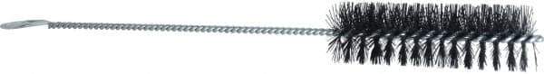 Weiler - 4" Long x 1-1/4" Diam Nylon Tube Brush - Single Spiral, 13" OAL, 0.014" Filament Diam, 5/32" Shank Diam - Industrial Tool & Supply