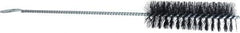 Weiler - 4" Long x 1-1/4" Diam Nylon Tube Brush - Single Spiral, 13" OAL, 0.014" Filament Diam, 5/32" Shank Diam - Industrial Tool & Supply
