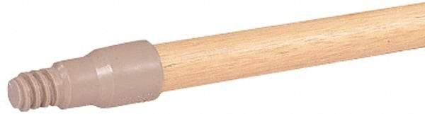 Weiler - 60 x 15/16" Wood Handle for Perma Sweep Floor Brushes - Threaded Connection, Tan - Industrial Tool & Supply