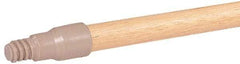 Weiler - 60 x 15/16" Wood Handle for Perma Sweep Floor Brushes - Threaded Connection, Tan - Industrial Tool & Supply