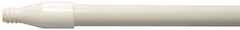 Weiler - 60 x 0.0833" Fiberglass Squeegee Handle - Threaded Connection, White - Industrial Tool & Supply