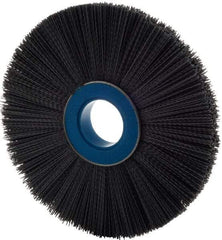 Weiler - 10" OD, 2" Arbor Hole, Crimped Nylon Wheel Brush - 1" Face Width, 3" Trim Length, 0.04" Filament Diam, 3,600 RPM - Industrial Tool & Supply