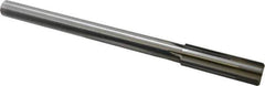 Made in USA - 0.764" Carbide-Tipped 6 Flute Chucking Reamer - Straight Flute, 5/8" Straight Shank, 2-1/2" Flute Length, 9-1/2" OAL - Industrial Tool & Supply