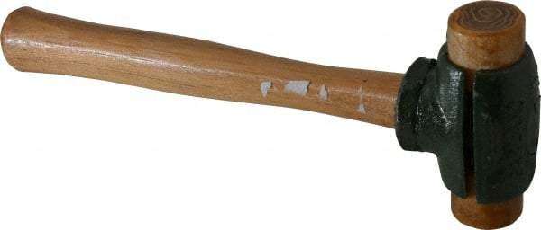 Garland - 1-1/2 Lb Head Rawhide Hammer - 11" OAL, 11" Long Wood Handle - Industrial Tool & Supply