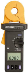 Extech - 1/4 to 1,500 k Ohm, Earth Ground Resistance Tester - 0.001 to 0.002 Resolution - Industrial Tool & Supply