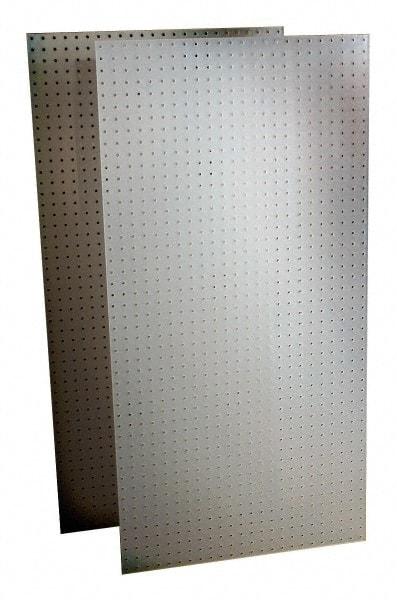 Triton - 48" Wide x 24" High Storage Peg Board - 2 Panels, Polypropylene, White - Industrial Tool & Supply