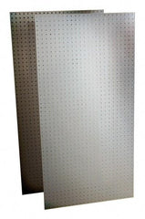 Triton - 48" Wide x 24" High Storage Peg Board - 2 Panels, Polypropylene, White - Industrial Tool & Supply