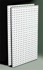 Triton - 24" Wide x 42-1/2" High Storage Peg Board - 2 Panels, Steel, White - Industrial Tool & Supply