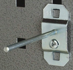 Triton - 3/16" Diam, 1-13/64" Long No Bend Single Rod Pegboard Hook - 1-3/4" Projection, Steel - Industrial Tool & Supply