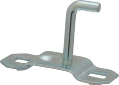 Triton - 3/16" Diam, 1" Long Single Angled End Pegboard Hook - 1-1/4" Projection, 90° Bend, 5/8" Bend Length, Steel - Industrial Tool & Supply