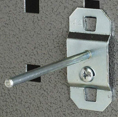 Triton - 3/16" Diam, 3" Long No Bend Single Rod Pegboard Hook - 3-1/8" Projection, Steel - Industrial Tool & Supply