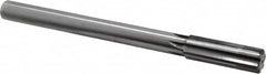 Made in USA - 0.867" Carbide-Tipped 6 Flute Chucking Reamer - Industrial Tool & Supply