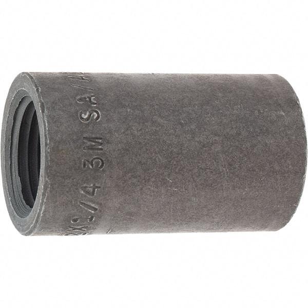 Made in USA - Size 1/2 x 1/4", Class 3,000, Forged Carbon Steel Black Pipe Reducing Coupling - 3,000 psi, Threaded End Connection - Industrial Tool & Supply