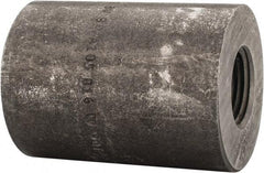 Made in USA - Size 1 x 1/2", Class 3,000, Forged Carbon Steel Black Pipe Reducing Coupling - 3,000 psi, Threaded End Connection - Industrial Tool & Supply