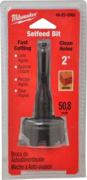 Milwaukee Tool - 2", 7/16" Hex Shank, Bright Finish, Cobalt Self Feed Drill Bit - Industrial Tool & Supply