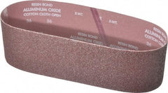 Norton - 4" Wide x 36" OAL, 36 Grit, Aluminum Oxide Abrasive Belt - Aluminum Oxide, Very Coarse, Coated, X Weighted Cloth Backing, Series R228 - Industrial Tool & Supply