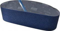 Norton - 4" Wide x 36" OAL, 40 Grit, Zirconia Alumina Abrasive Belt - Zirconia Alumina, Coarse, Coated, Y Weighted Cloth Backing, Series R821 - Industrial Tool & Supply