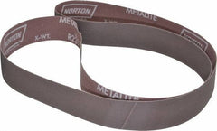 Norton - 1-1/2" Wide x 60" OAL, 320 Grit, Aluminum Oxide Abrasive Belt - Aluminum Oxide, Extra Fine, Coated, Series R228 - Industrial Tool & Supply