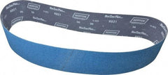 Norton - 4" Wide x 54" OAL, 36 Grit, Zirconia Alumina Abrasive Belt - Zirconia Alumina, Very Coarse, Coated, Y Weighted Cloth Backing, Series R821 - Industrial Tool & Supply