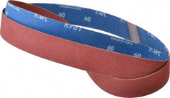 Norton - 1-1/2" Wide x 60" OAL, 60 Grit, Ceramic Abrasive Belt - Ceramic, Medium, Coated, Y Weighted Cloth Backing, Series R981 - Industrial Tool & Supply