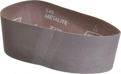Norton - 3" Wide x 21" OAL, 240 Grit, Aluminum Oxide Abrasive Belt - Aluminum Oxide, Very Fine, Coated, Series R228 - Industrial Tool & Supply