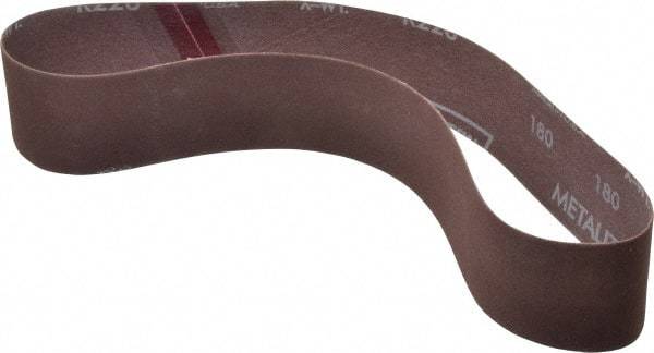 Norton - 2" Wide x 30" OAL, 180 Grit, Aluminum Oxide Abrasive Belt - Aluminum Oxide, Very Fine, Coated, Series R228 - Industrial Tool & Supply