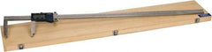 Fowler - 0 to 1,000mm Range, 0.01mm Resolution, Electronic Caliper - 4.9" Jaws, 10mm Accuracy, Serial Output - Industrial Tool & Supply