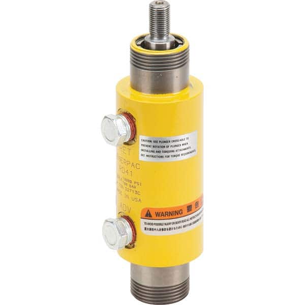 Enerpac - Compact Hydraulic Cylinders Type: Double Acting Mounting Style: Base Mounting Holes - Industrial Tool & Supply